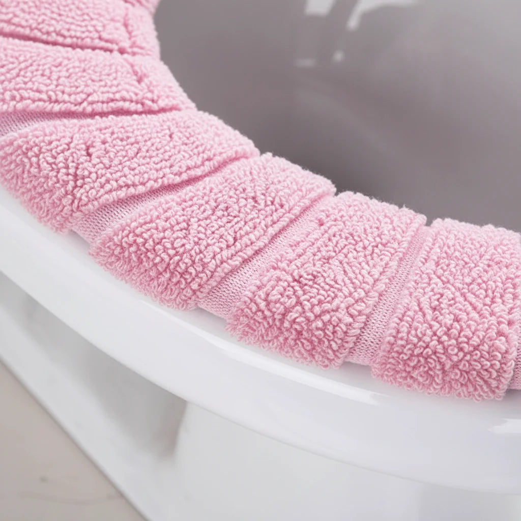 Toilet Seat Cover Plush Padded Machine Washable