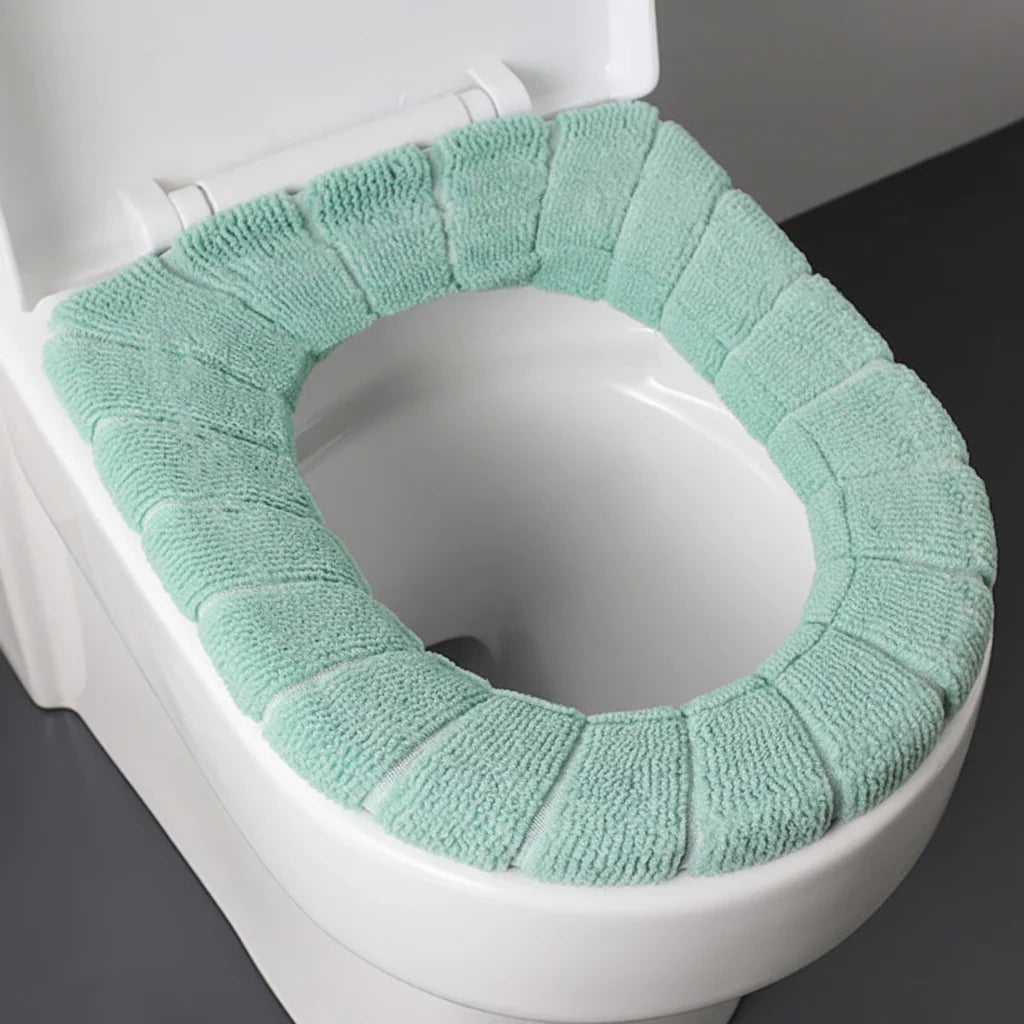 Toilet Seat Cover Plush Padded Machine Washable