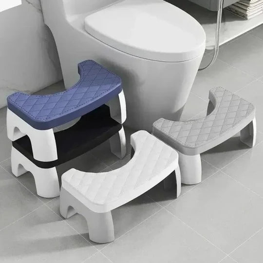 Toilet Squat Stool Low-Profile & Slip-Resistant