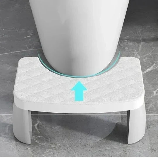 Toilet Squat Stool Low-Profile & Slip-Resistant