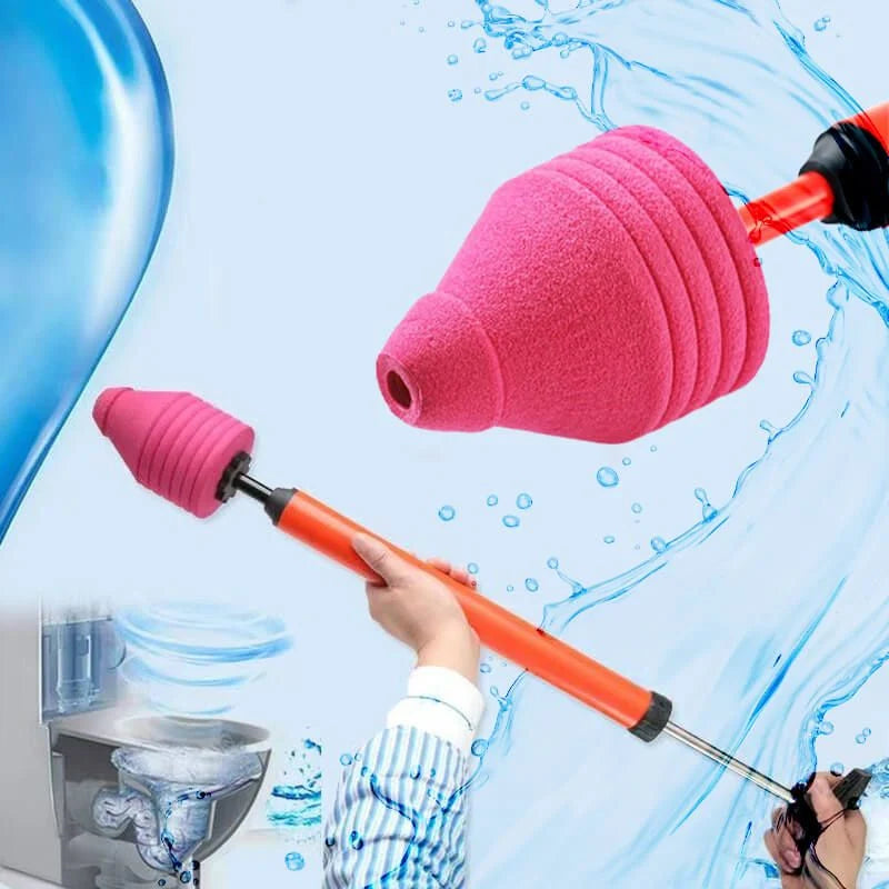 Toilet Unblocker High-Pressure Air Ergonomic Handle