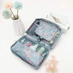 Toiletry Bag Waterproof Hanging Hook & Multiple Compartments