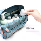Toiletry Bag Waterproof Hanging Hook & Multiple Compartments