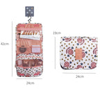 Toiletry Bag Waterproof Hanging Hook & Multiple Compartments