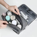 Toiletry Bag Wide-Opening Hanging Hook Oxford Fabric
