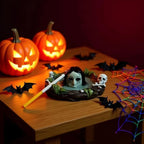 Tombstone Lamp Polyresin LED Glowing Eyes