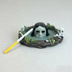 Tombstone Lamp Polyresin LED Glowing Eyes