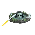 Tombstone Lamp Polyresin LED Glowing Eyes
