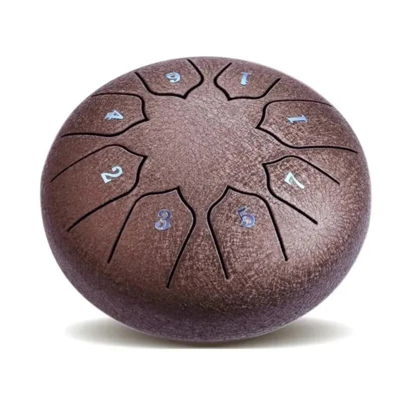 Tongue Drum 8-Tone Pre-Tuned Compact With Mallets