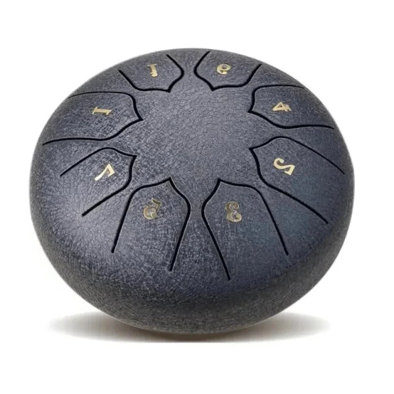 Tongue Drum 8-Tone Pre-Tuned Compact With Mallets