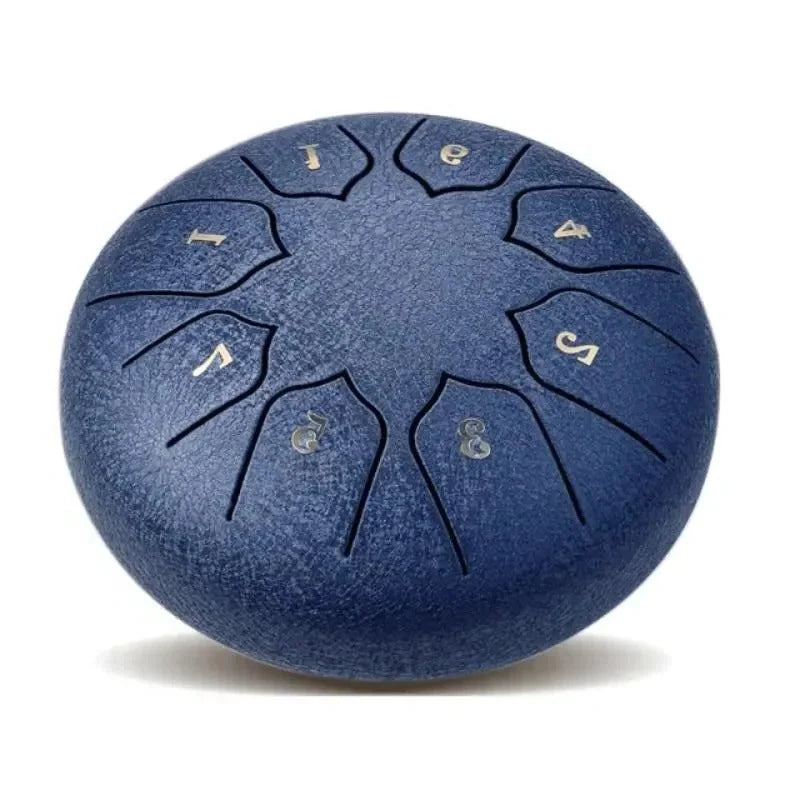 Tongue Drum 8-Tone Pre-Tuned Compact With Mallets
