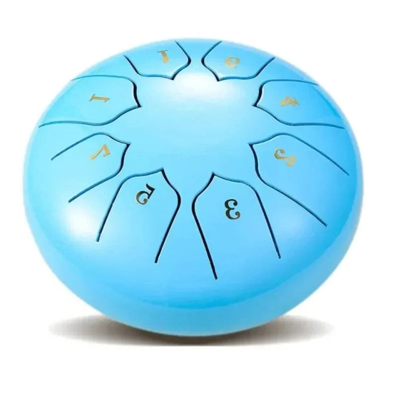 Tongue Drum 8-Tone Pre-Tuned Compact With Mallets