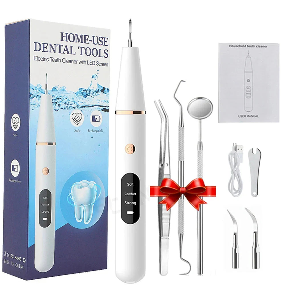 Tooth Cleaner Ultrasonic Cordless Rechargeable & Gentle On Gums