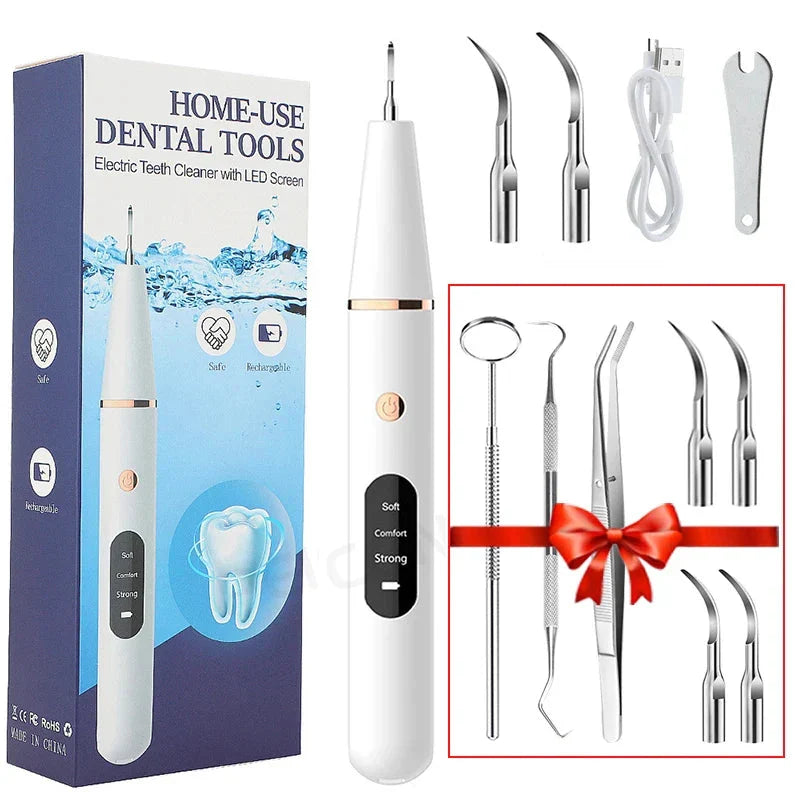 Tooth Cleaner Ultrasonic Cordless Rechargeable & Gentle On Gums