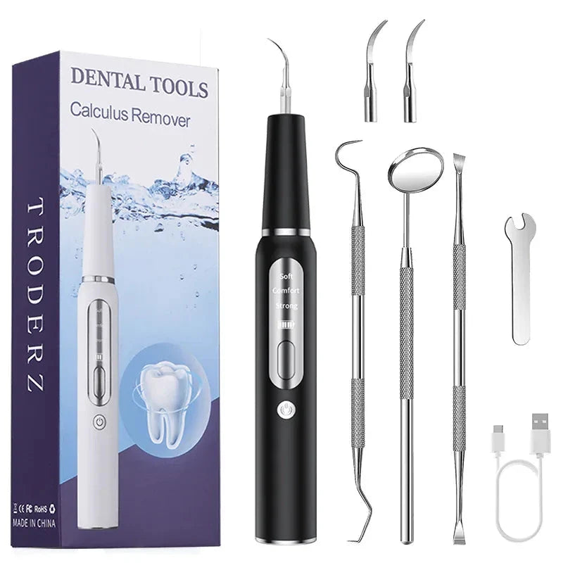 Tooth Cleaner Ultrasonic USB Rechargeable Three Modes