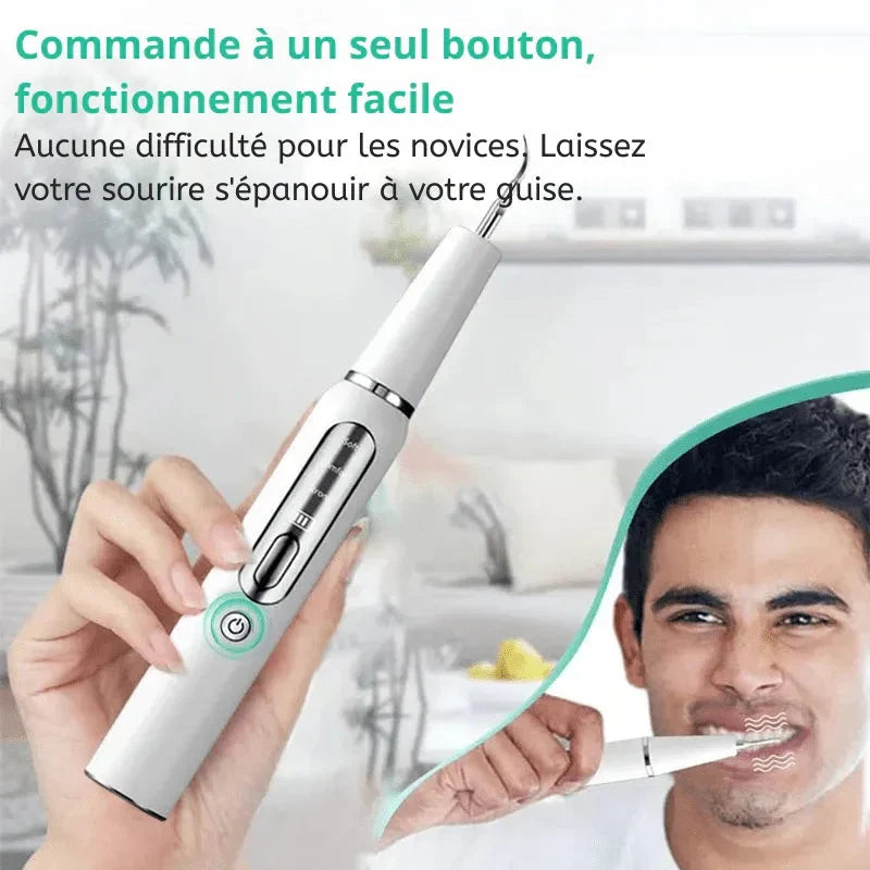 Tooth Cleaner Ultrasonic USB Rechargeable Three Modes