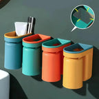 Toothbrush Holder Self-Adhesive Multi-Function Hygienic Drip Tray