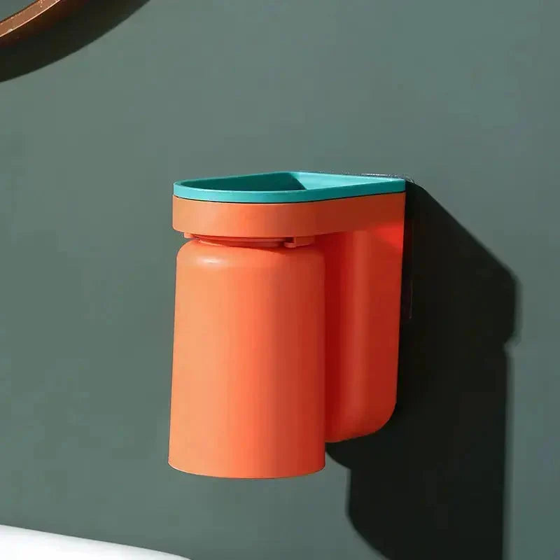Toothbrush Holder Self-Adhesive Multi-Function Hygienic Drip Tray