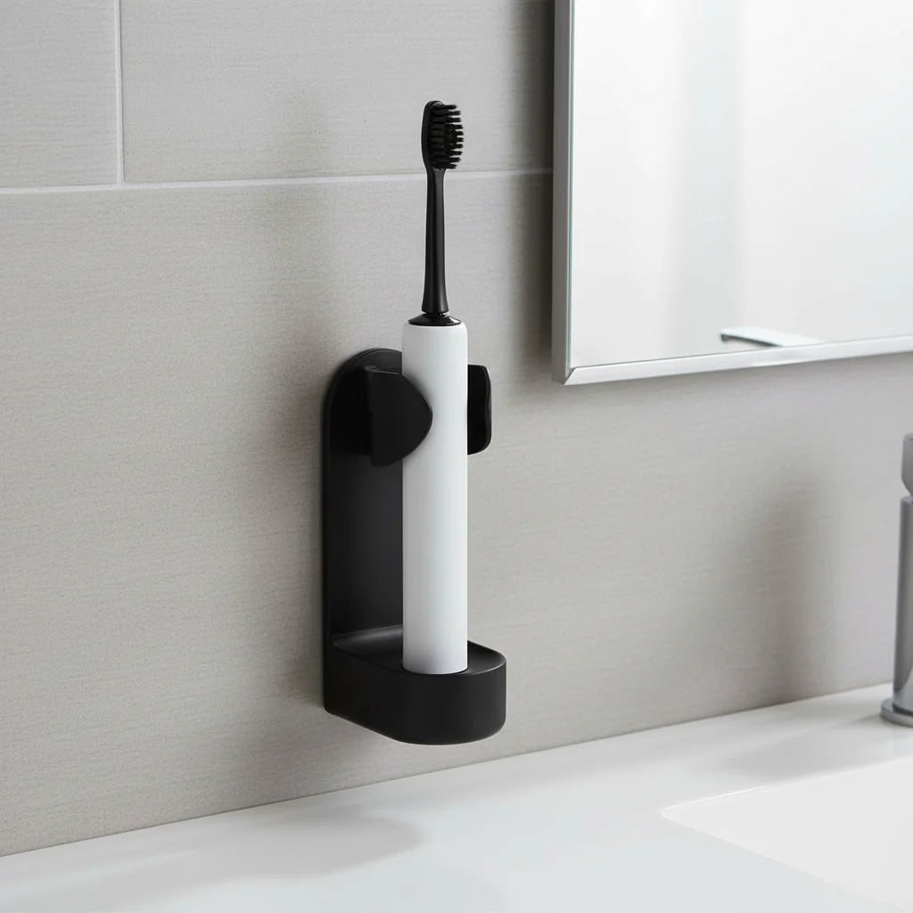 Toothbrush Holder Self-Adhesive No-Drill Upright Drying