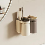Toothbrush Holder Self-Adhesive Upside-Down Magnetic Cup