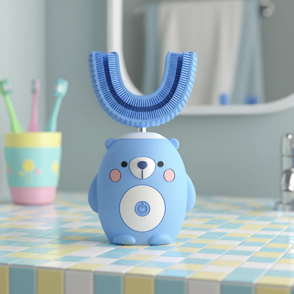 Toothbrush Kids Rechargeable Sonic Soft Silicone Bristles