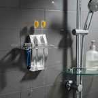 Toothbrush & Razor Wall Holder Stainless Steel Adhesive Mount