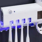 Toothbrush Sanitizer UV Disinfection Wall-Mount Solar & USB