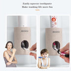 Toothpaste Dispenser Touchless Wall-Mount Universal Fit