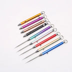 Toothpick Telescopic Metal Keychain Case