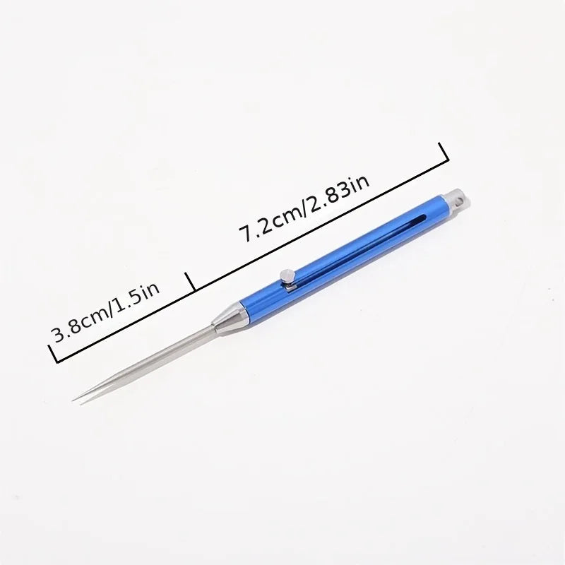 Toothpick Telescopic Metal Keychain Case