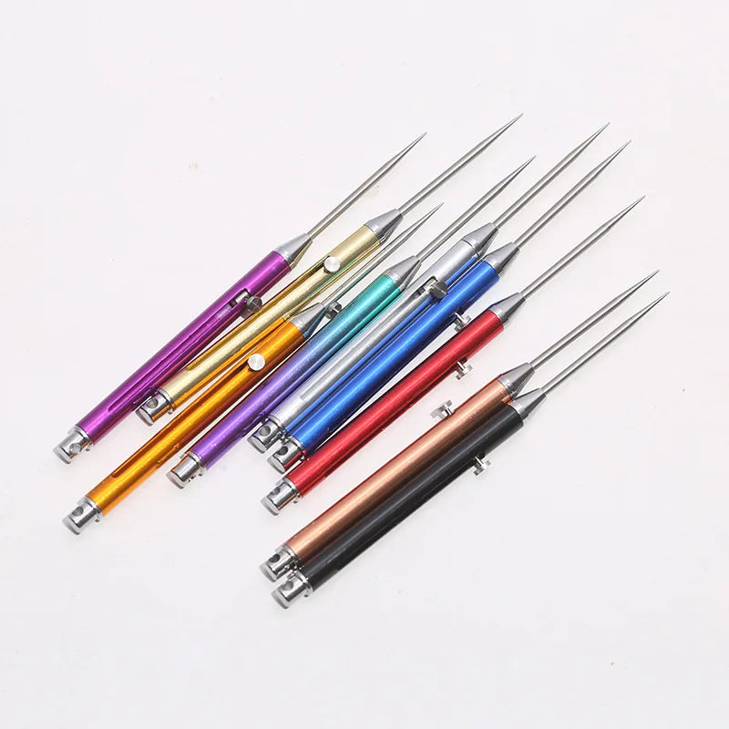 Toothpick Telescopic Metal Keychain Case