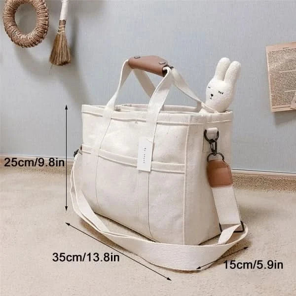 Tote Bag Durable Canvas Reinforced Handles & Spacious Interior