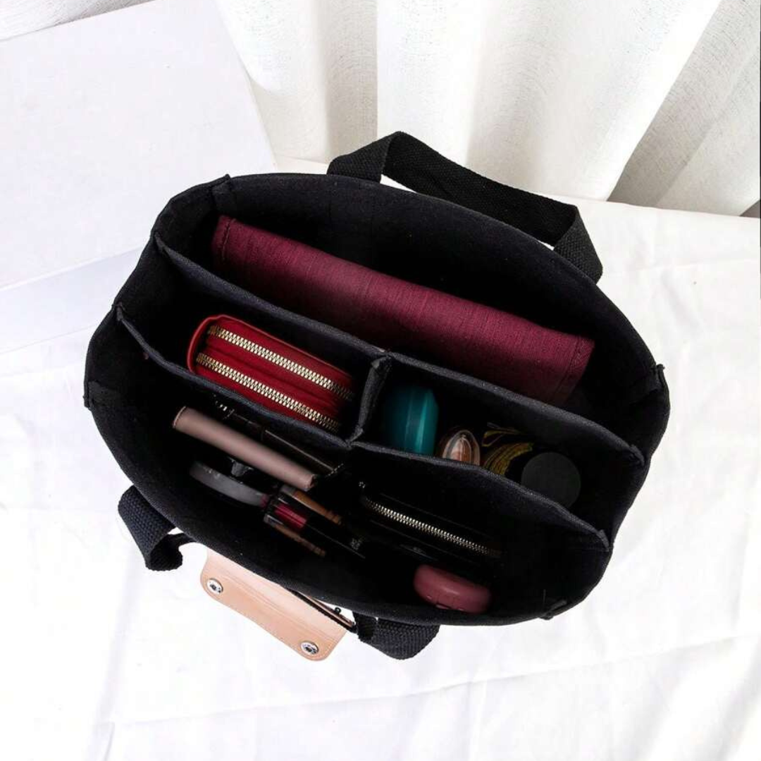 Tote Bag Durable Canvas Spacious Interior Comfortable Handles