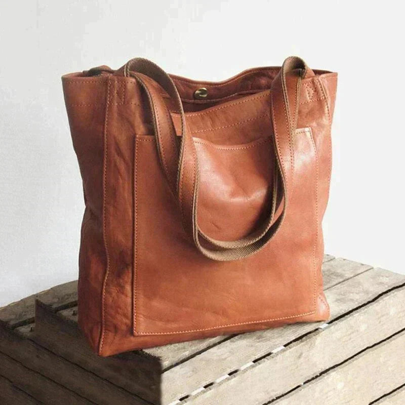 Tote Bag PU Leather Spacious Interior