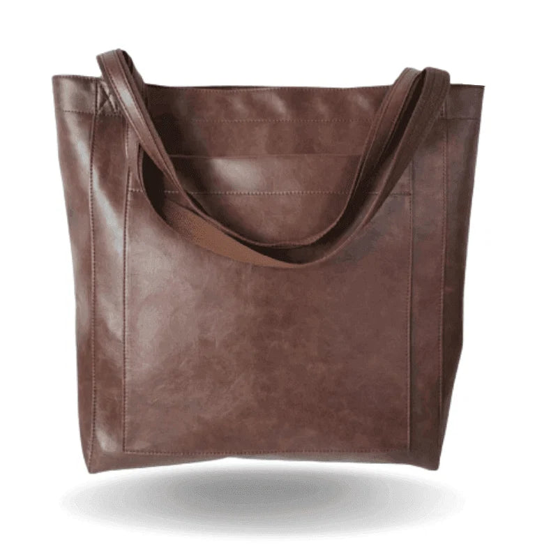 Tote Bag PU Leather Spacious Interior