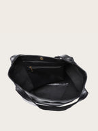 Tote Bag PU Leather Spacious Interior