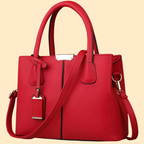 Tote Bag Pebbled Leather Adjustable Crossbody Strap Spacious Interior