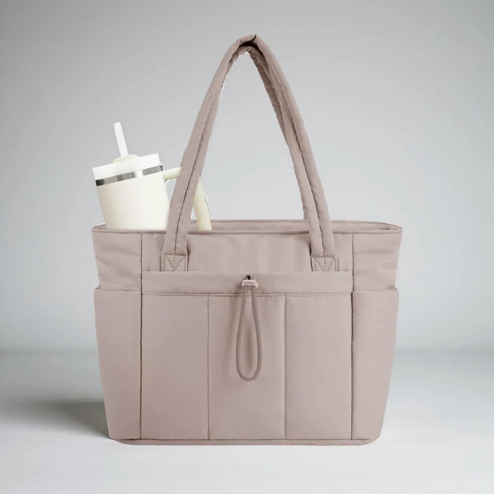 Tote Bag Quilted Puffer 15.6 Inch Laptop Sleeve
