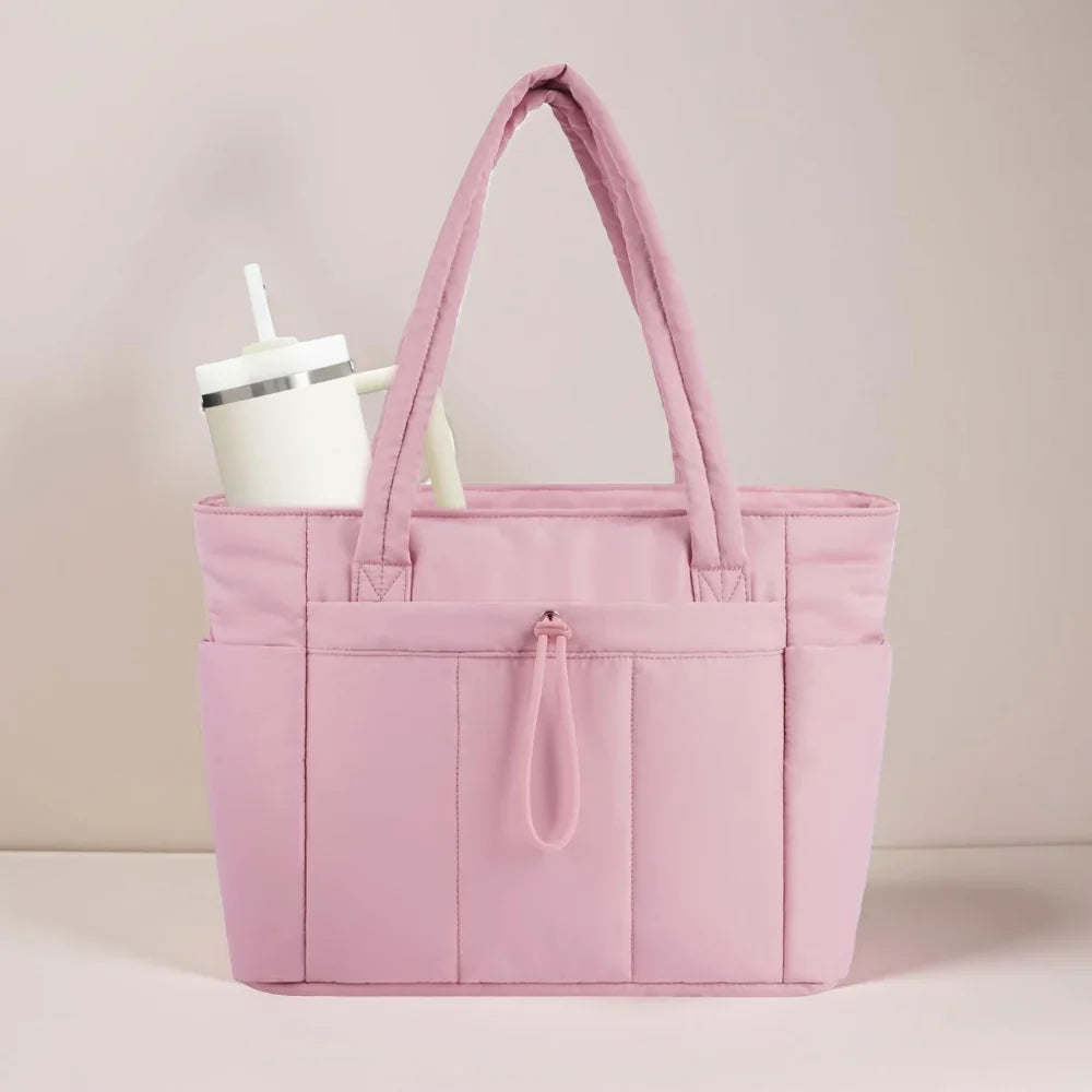 Tote Bag Quilted Puffer 15.6 Inch Laptop Sleeve