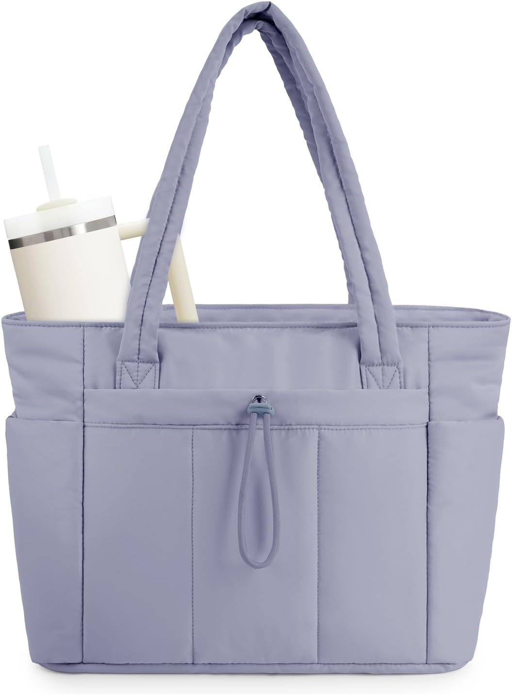 Tote Bag Quilted Puffer Water-Resistant Padded Laptop Sleeve