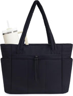 Tote Bag Quilted Puffer Water-Resistant Padded Laptop Sleeve
