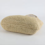 Tote Bag Spacious Straw Polyester Lined
