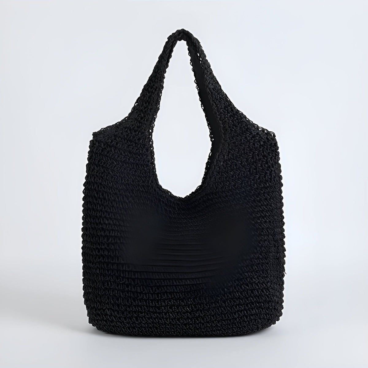 Tote Bag Spacious Straw Polyester Lined