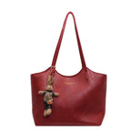 Tote Bag Vegan Leather Top Zipper & Adjustable Strap