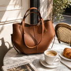 Tote Bag Vintage Structured Spacious Interior