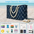 Tote Bag Waterproof Oxford 35L Inner Zipped Pocket