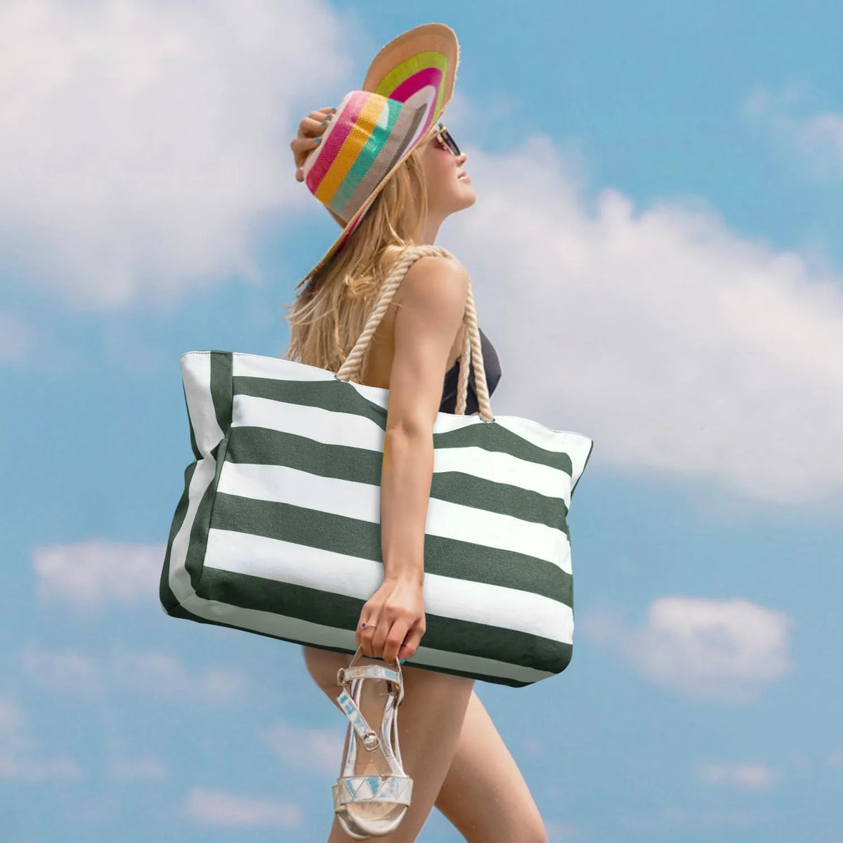 Tote Bag Waterproof Oxford 35L Inner Zipped Pocket