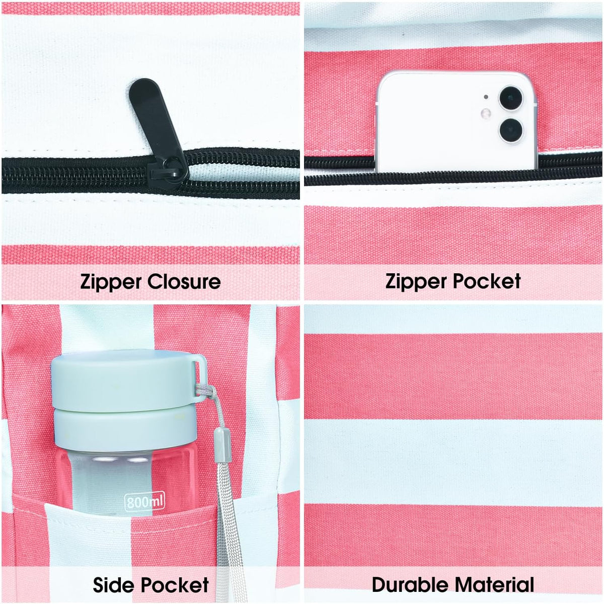 Tote Bag Waterproof Oxford 35L Inner Zipped Pocket