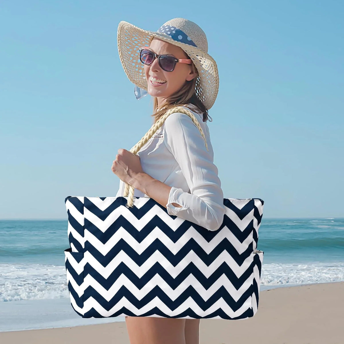 Tote Bag Waterproof Oxford 35L Inner Zipped Pocket