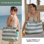 Tote Bag Waterproof Sandproof Zip-Top